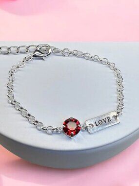 Steadfast Love Charm Bracelet With Crystal - God Is Love Collection